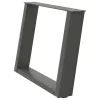  2 db antracitszürke, U alakú dohányzóasztal láb 70 x (42-43) cm acél