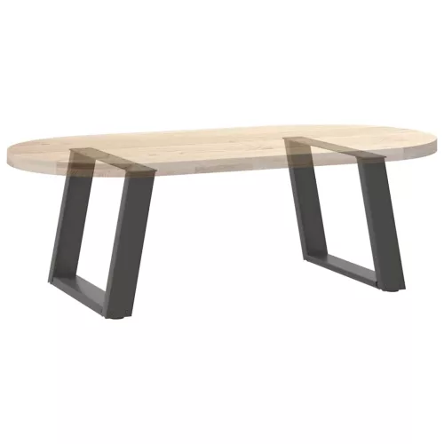  2 db antracitszürke, U alakú dohányzóasztal láb 70 x (42-43) cm acél
