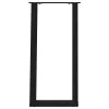  2 db fekete, U alakú acél konzolasztal láb 28 x (72-73) cm