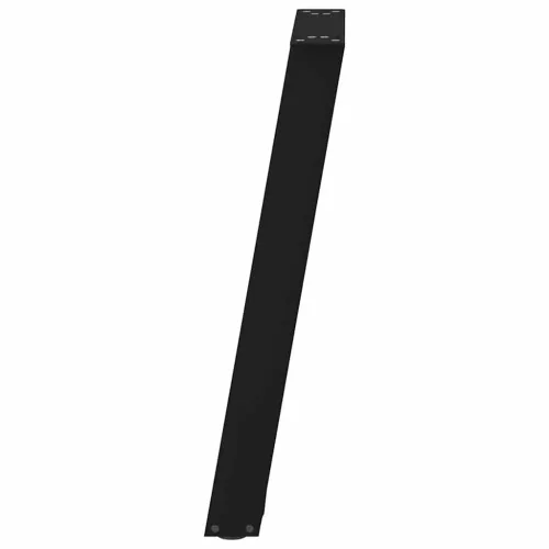  2 db fekete, U alakú acél konzolasztal láb 28 x (72-73) cm