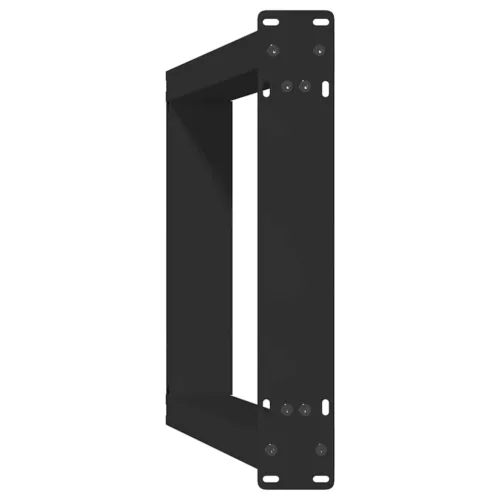 2 db fekete, U alakú acél konzolasztal láb 28 x (72-73) cm