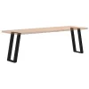  2 db fekete, U alakú acél konzolasztal láb 28 x (72-73) cm