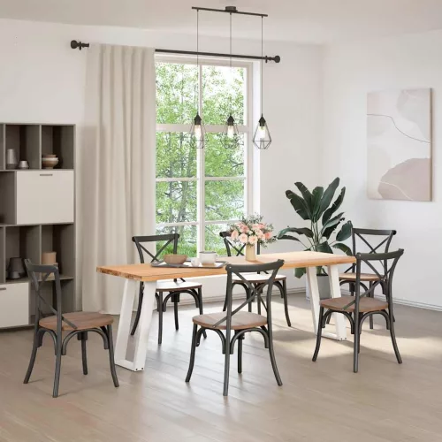  2 db fehér U alakú konzolasztal láb 28 x (72-73) cm acél