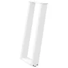  2 db fehér U alakú konzolasztal láb 28 x (72-73) cm acél