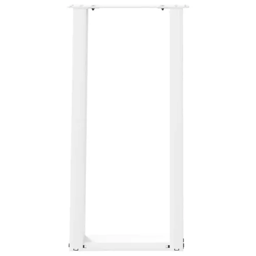 2 db fehér U alakú konzolasztal láb 28 x (72-73) cm acél