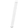  2 db fehér U alakú konzolasztal láb 28 x (72-73) cm acél