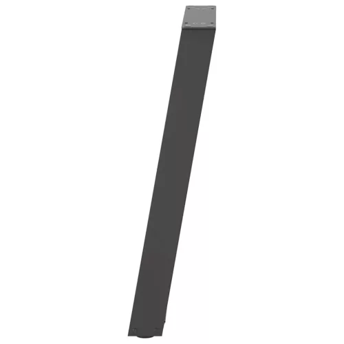  2 db antracitszürke U-alakú acél konzolasztal láb 28x(72-73) cm