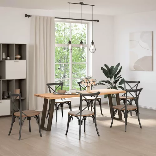  2 db U alakú natúr acél konzolasztal láb 28 x (72-73) cm
