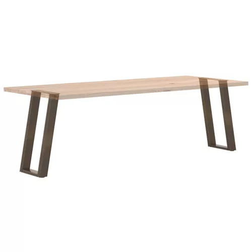  2 db U alakú natúr acél konzolasztal láb 28 x (72-73) cm