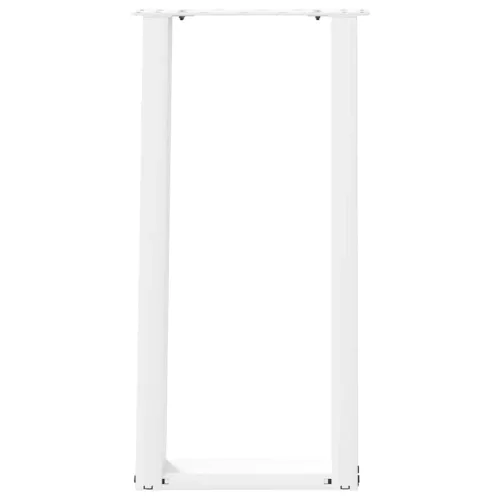  2 db fehér, U alakú acél konzolasztal láb 38x(72-73) cm