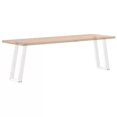  2 db fehér, U alakú acél konzolasztal láb 38x(72-73) cm