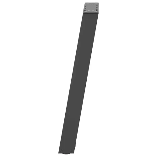  2 db antracitszürke U-alakú acél konzolasztal láb 38x(72-73) cm