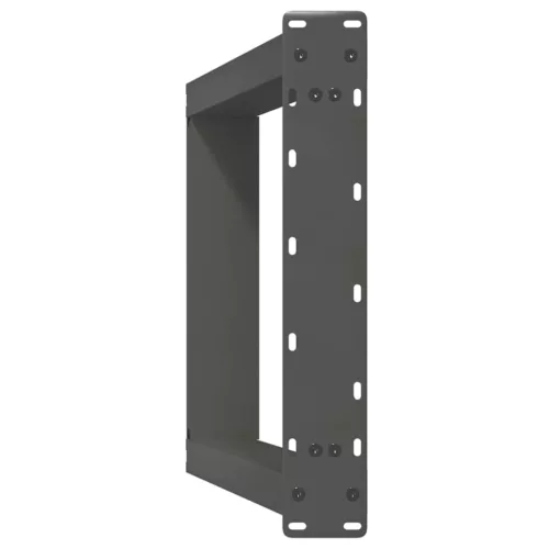  2 db antracitszürke U-alakú acél konzolasztal láb 38x(72-73) cm