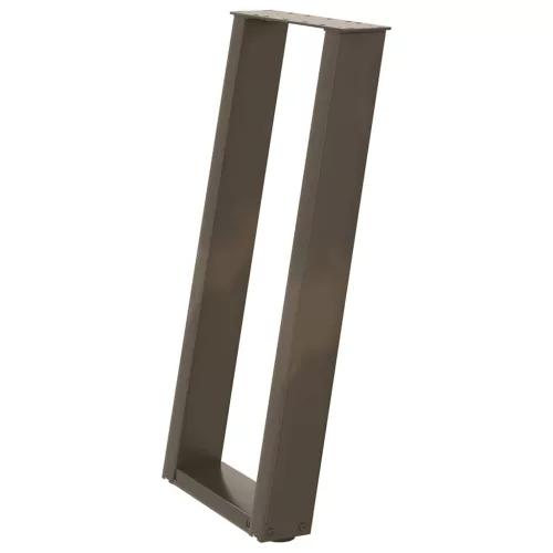  2 db U alakú natúr acél konzolasztal láb 38x(72-73) cm