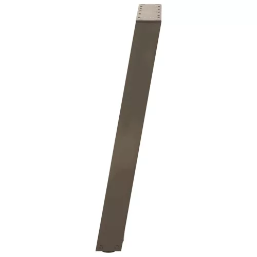  2 db U alakú natúr acél konzolasztal láb 38x(72-73) cm
