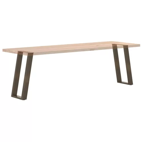  2 db U alakú natúr acél konzolasztal láb 38x(72-73) cm