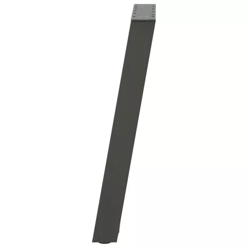  2 db antracitszürke, U alakú acél étkezőasztal láb 50 x (72-73) cm