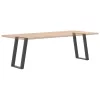  2 db antracitszürke, U alakú acél étkezőasztal láb 50 x (72-73) cm