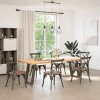  2 db U alakú étkezőasztal láb natúr acélból 60 x (72-73) cm