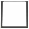  2 db antracitszürke, U alakú étkezőasztal láb 70 x (72-73) cm acél