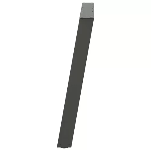  2 db antracitszürke, U alakú étkezőasztal láb 70 x (72-73) cm acél