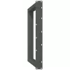  2 db antracitszürke, U alakú étkezőasztal láb 70 x (72-73) cm acél