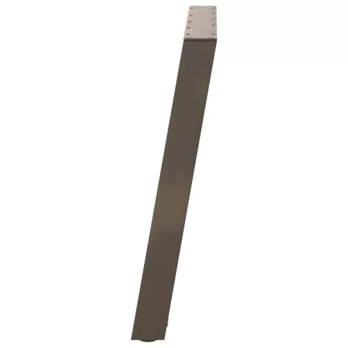  2 db U alakú étkezőasztal láb natúr acélból 70 x (72-73) cm