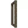  2 db U alakú étkezőasztal láb natúr acélból 70 x (72-73) cm
