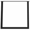  2 db U alakú étkezőasztal láb fekete 80 x (72-73) cm acél étkezőasztal láb