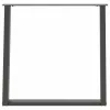  2 db antracitszürke, U alakú acél étkezőasztal láb 80 x (72-73) cm