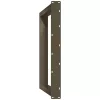  2 db U alakú étkezőasztal láb natúr acél 80x(72-73) cm