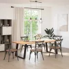  2 db U alakú étkezőasztal láb fekete, 90 x (72-73) cm acél