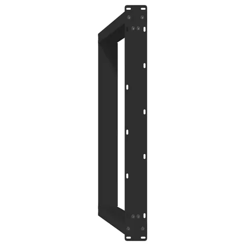  2 db U alakú étkezőasztal láb fekete, 90 x (72-73) cm acél