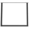  2 db antracitszürke, U alakú acél étkezőasztal láb 90 x (72-73) cm