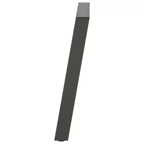  2 db antracitszürke, U alakú acél étkezőasztal láb 90 x (72-73) cm