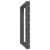  2 db antracitszürke, U alakú acél étkezőasztal láb 90 x (72-73) cm