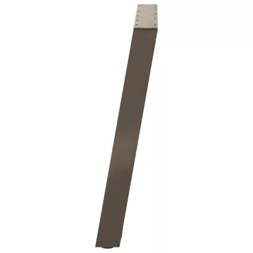  2 db U alakú étkezőasztal láb natúr acélból 90 x (72-73) cm