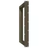  2 db U alakú étkezőasztal láb natúr acélból 90 x (72-73) cm