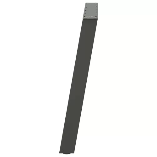  2 db antracitszürke, U alakú étkezőasztal láb 100 x (72-73) cm acél