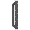  2 db antracitszürke, U alakú étkezőasztal láb 100 x (72-73) cm acél