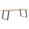  2 db antracitszürke, U alakú étkezőasztal láb 100 x (72-73) cm acél