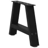  2 db A-alakú fekete dohányzóasztal láb 30 x (30-31) cm acél