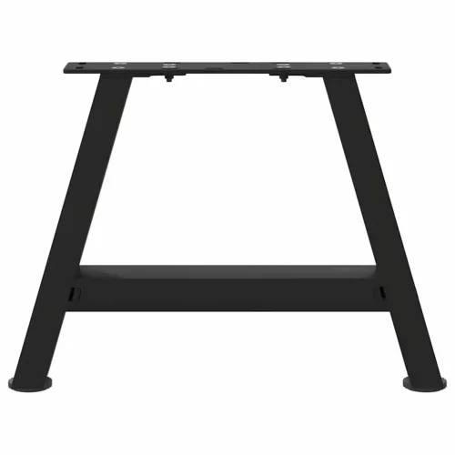  2 db A-alakú fekete dohányzóasztal láb 30 x (30-31) cm acél