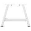 2 db A-alakú fehér dohányzóasztal láb 30 x (30-31) cm acél
