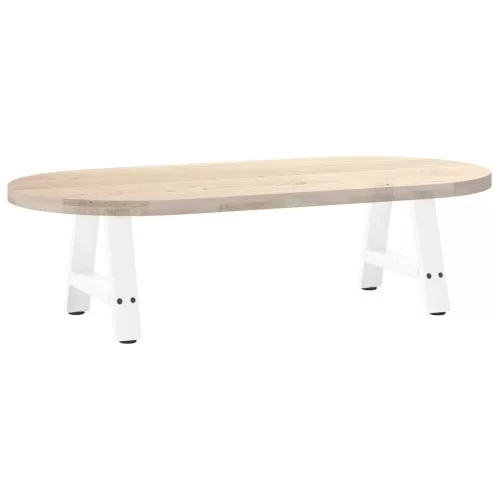  2 db A-alakú fehér dohányzóasztal láb 30 x (30-31) cm acél