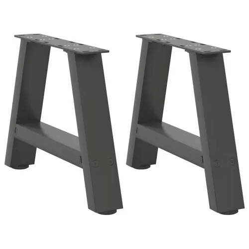  2 db antracitszürke A-alakú acél dohányzóasztal láb 30x(30-31) cm