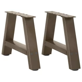  2 db A-alakú acél dohányzóasztal láb 30x(30-31) cm