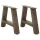  2 db A-alakú acél dohányzóasztal láb 30x(30-31) cm