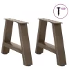  2 db A-alakú dohányzóasztal láb 40x(30-31) cm acél dohányzóasztal láb