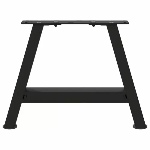  2 db fekete, A-alakú acél dohányzóasztal láb 50 x (30-31) cm